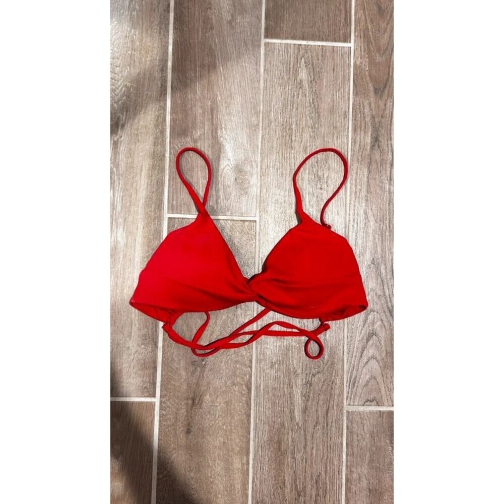 Red swim top